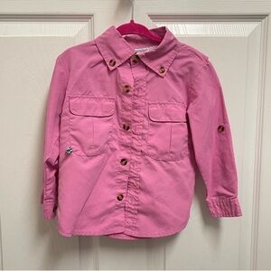 PRODOH Pink Button front Fishing style Shirt. Unisex Sz 2T